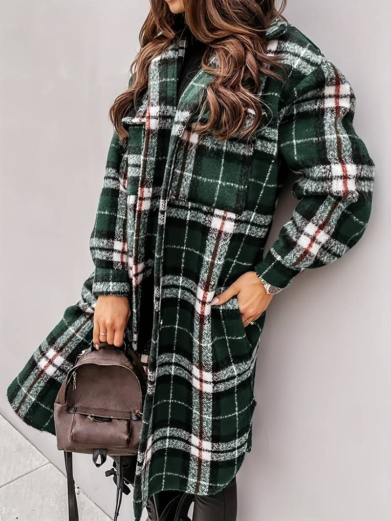 Kira | Elegant Checked Winter Coat