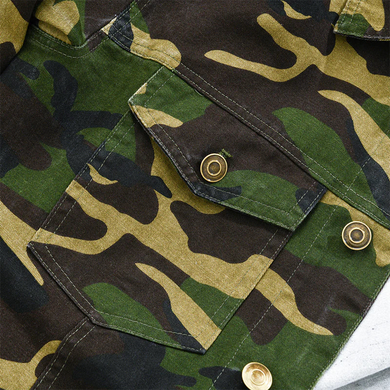 The Ranger | Retro Camouflage Canvas Jacket