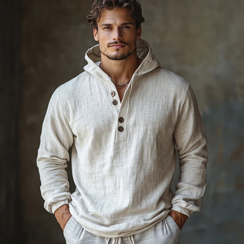 Dean | Pure Linen Men’s Hoodie