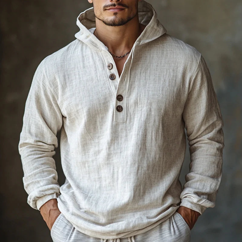 Dean | Pure Linen Men’s Hoodie