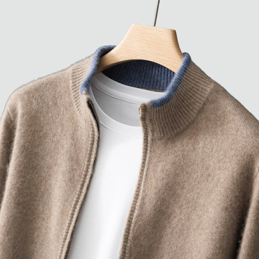 Sterling - Pure Cashmere Zip Cardigan