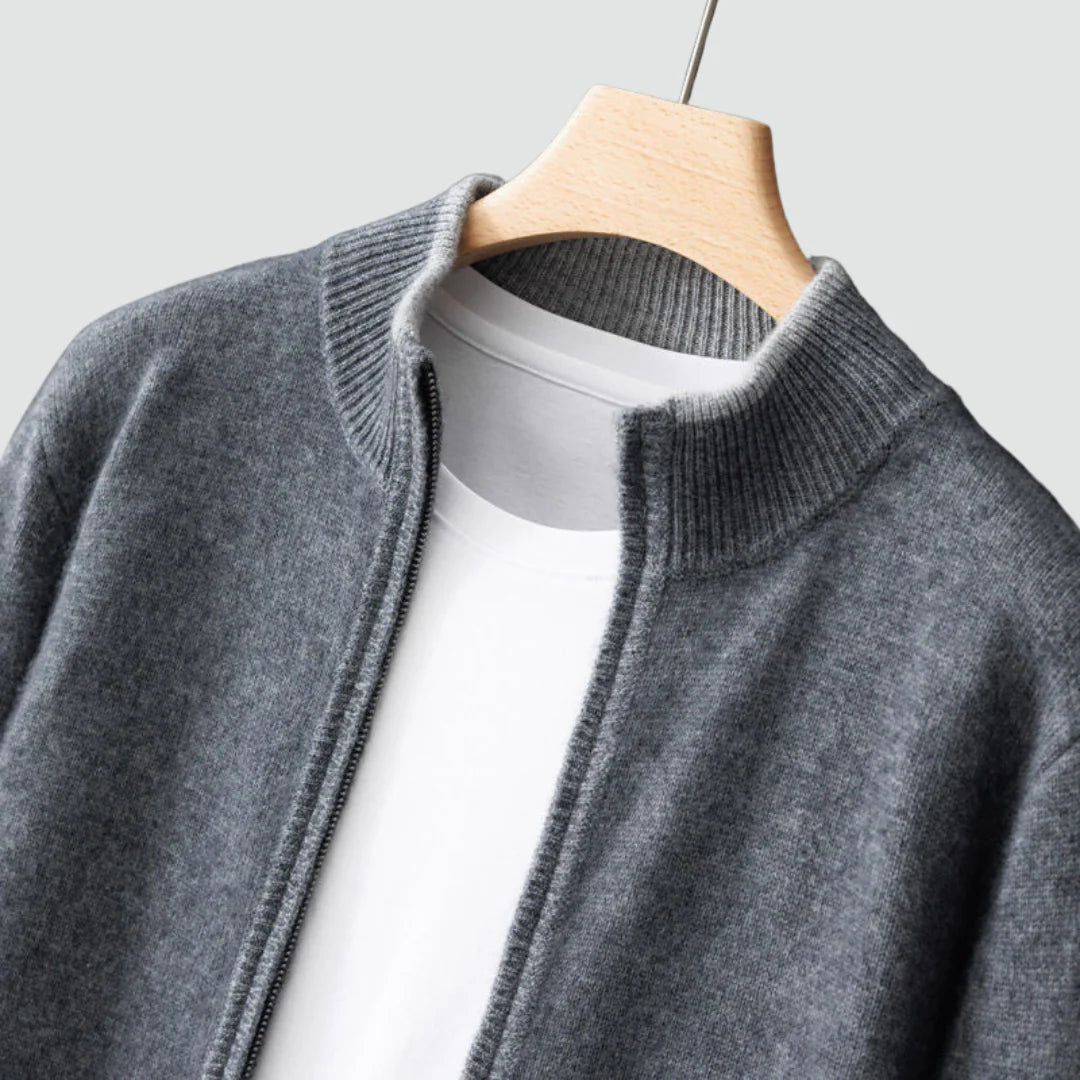 Sterling - Pure Cashmere Zip Cardigan