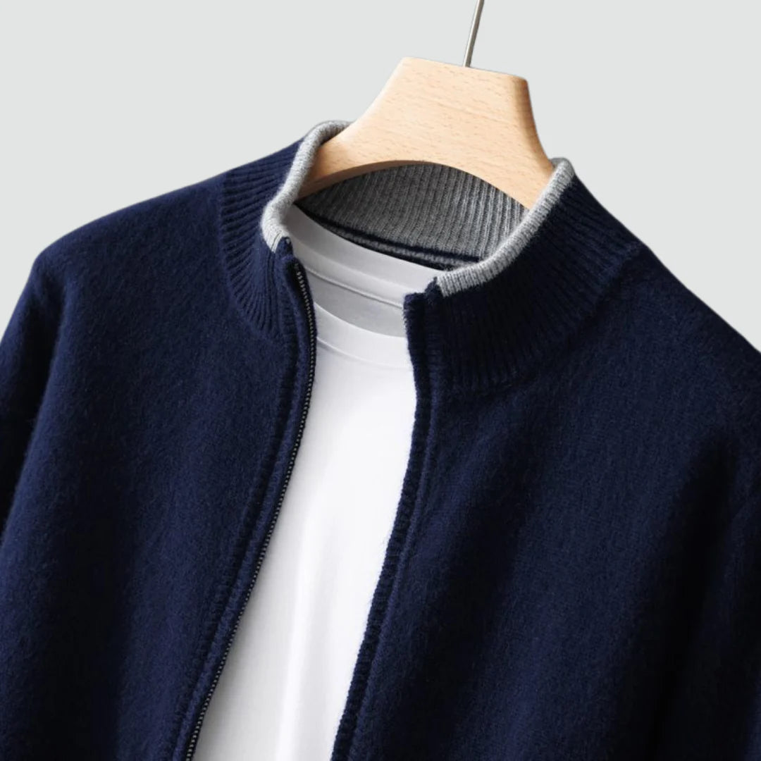 Sterling - Pure Cashmere Zip Cardigan