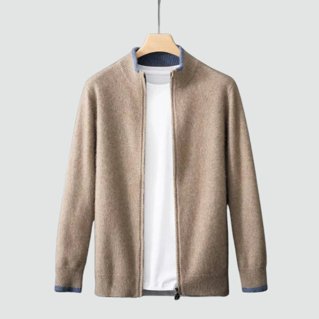 Sterling - Pure Cashmere Zip Cardigan