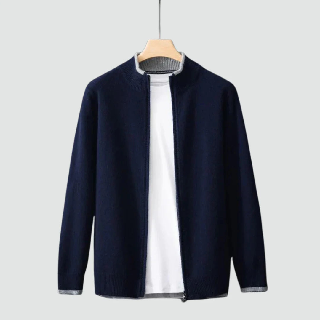 Sterling - Pure Cashmere Zip Cardigan