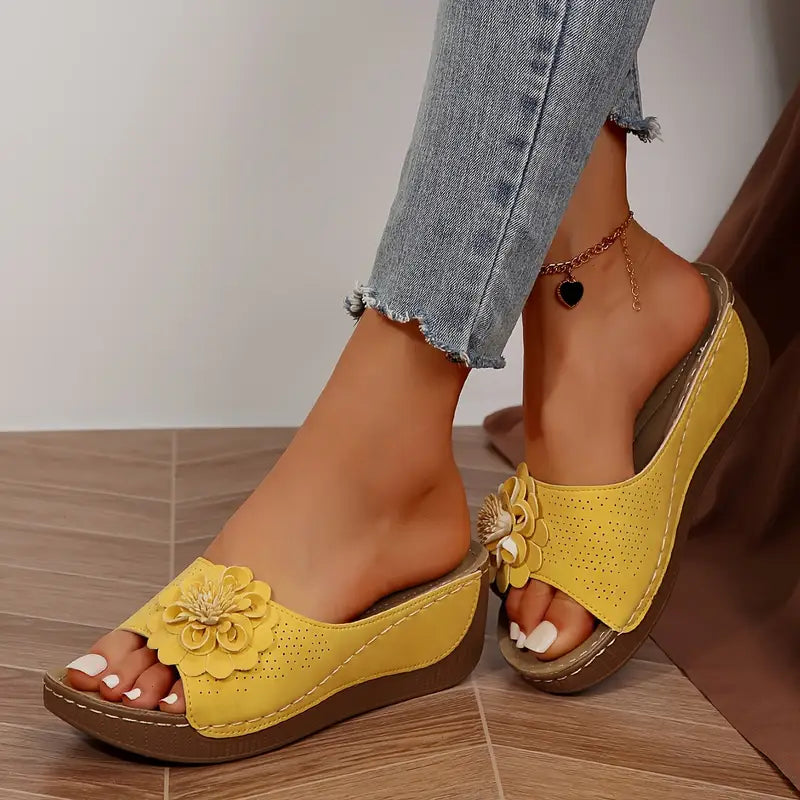 Viviana™ Sandalias para mujer con estampado floral