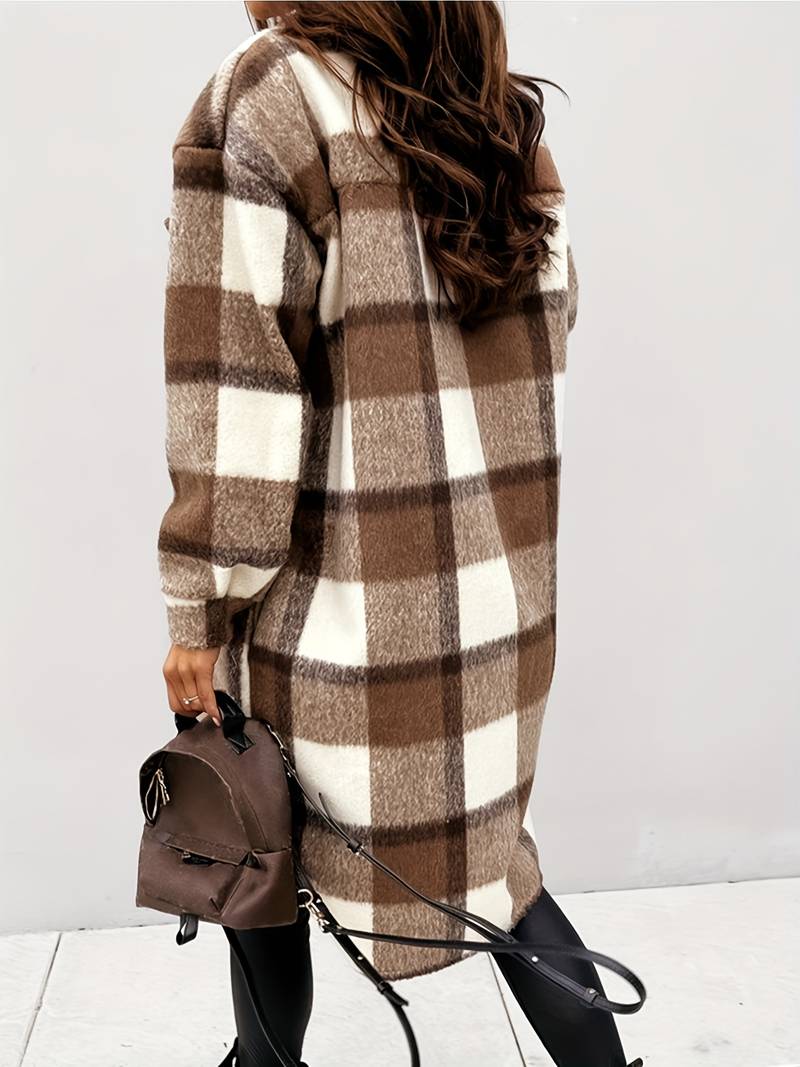 Kira | Elegant Checked Winter Coat