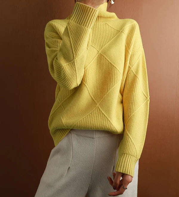 Lianna | Premium Cashmere Knitted Turtleneck Jumper