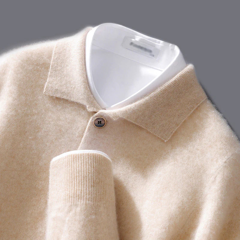 Enzo | Cashmere Polo Jumper