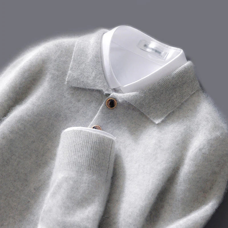 Enzo | Cashmere Polo Jumper