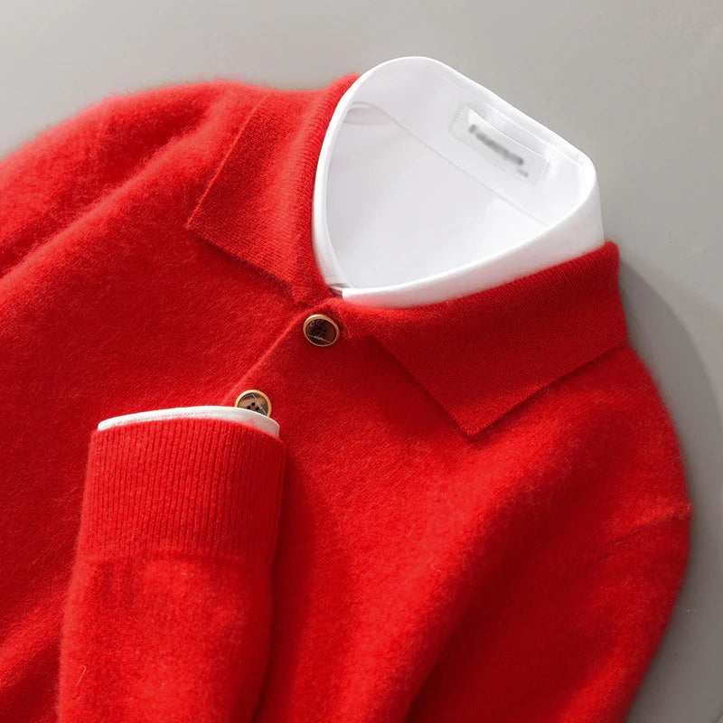 Enzo | Cashmere Polo Jumper