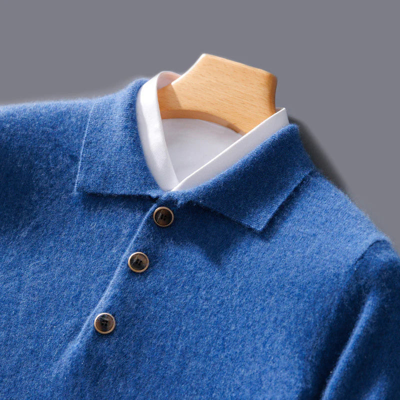 Enzo | Cashmere Polo Jumper