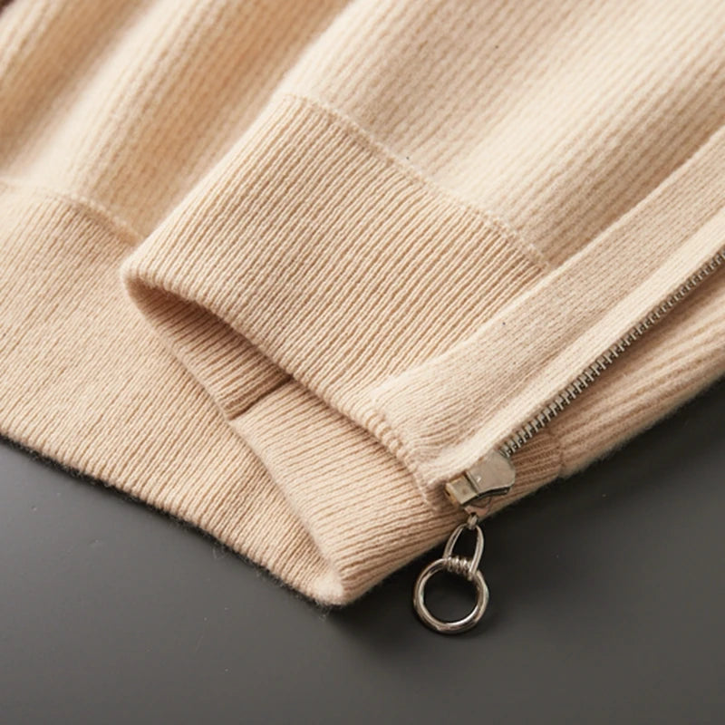 Giovanni Morelli | Men’s 100% Cashmere Full Zip Jumper