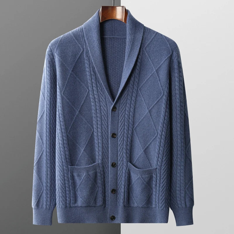 Josep Giuliani | 100% Cashmere Cable Knit Cardigan