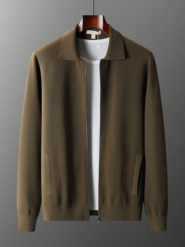 Alexander | Men's Cashmere Knitted Zip-Through Jacket