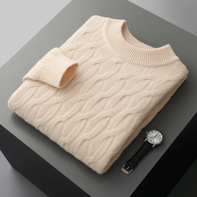 Adriano Vito | Men's 100% Cashmere Knitted Sweater