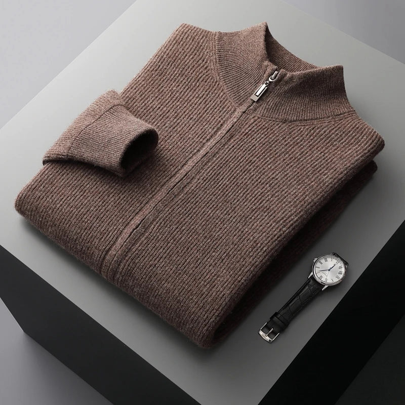 Giovanni Morelli | Men’s 100% Cashmere Full Zip Jumper