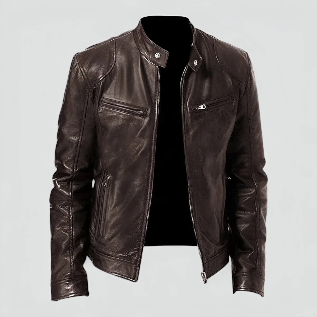 Theodore | Elegant and Versatile Leather Jacket