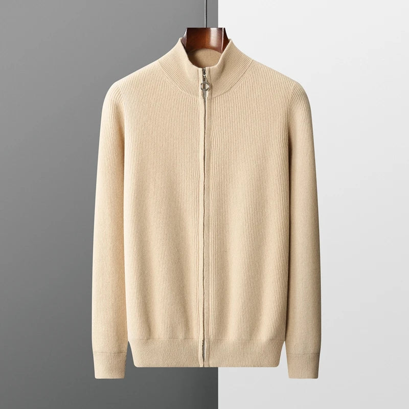 Giovanni Morelli | Men’s 100% Cashmere Full Zip Jumper