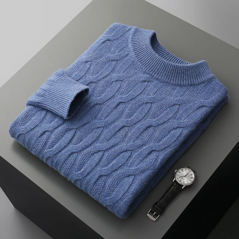 Adriano Vito | Men's 100% Cashmere Knitted Sweater