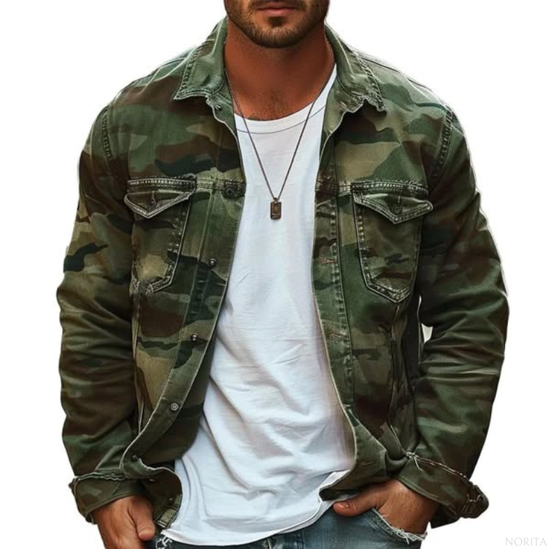 The Ranger | Retro Camouflage Canvas Jacket