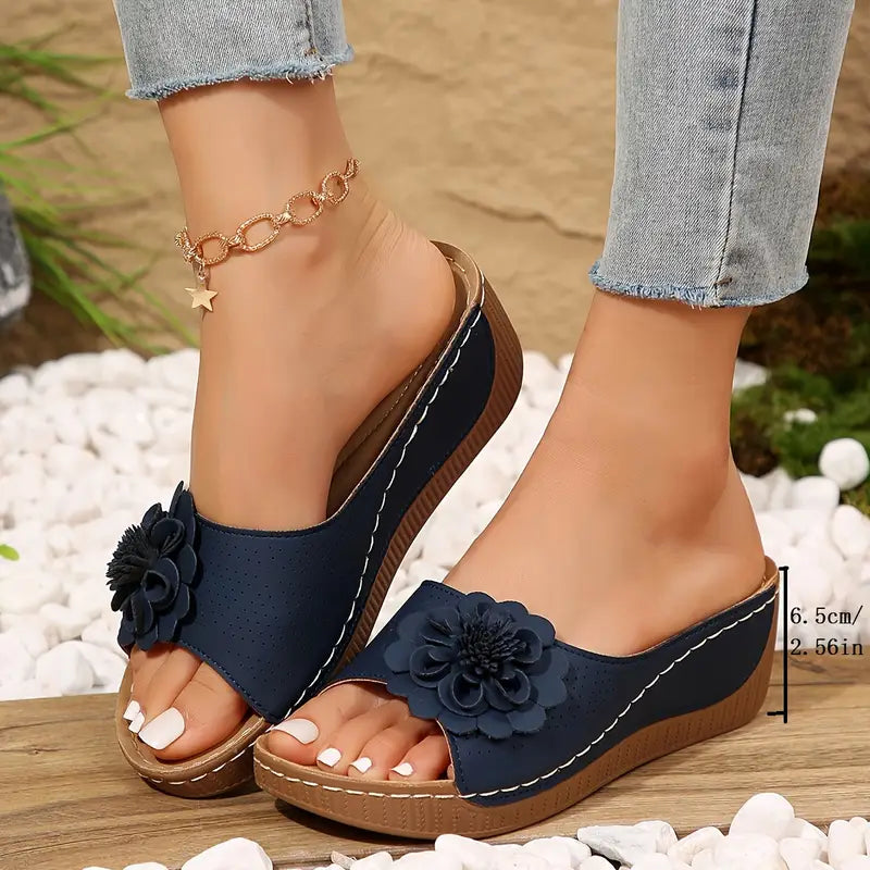 Viviana™ Sandalias para mujer con estampado floral