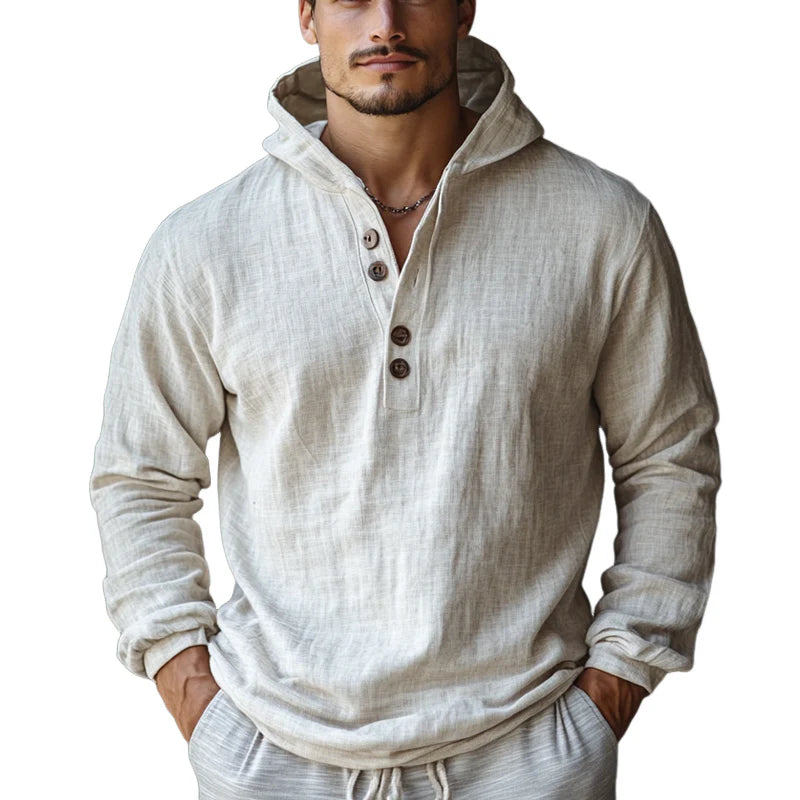 Dean | Pure Linen Men’s Hoodie