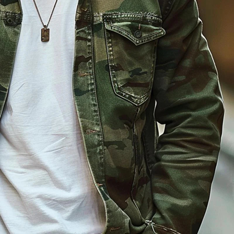 The Ranger | Retro Camouflage Canvas Jacket