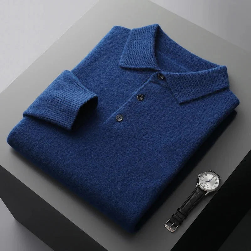 Marcus | Cashmere Polo Sweater