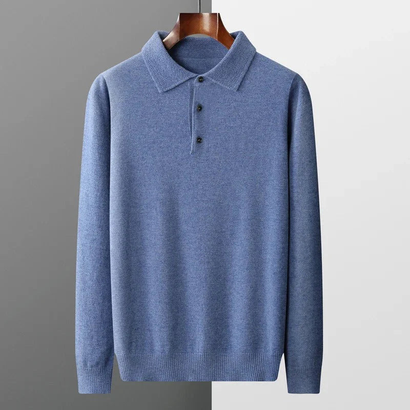 Marcus | Cashmere Polo Sweater