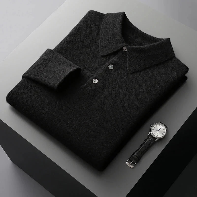 Marcus | Cashmere Polo Sweater