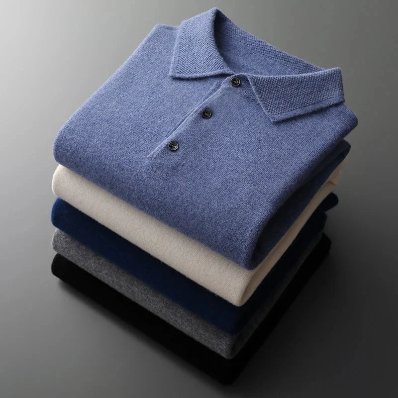 Marcus | Cashmere Polo Sweater