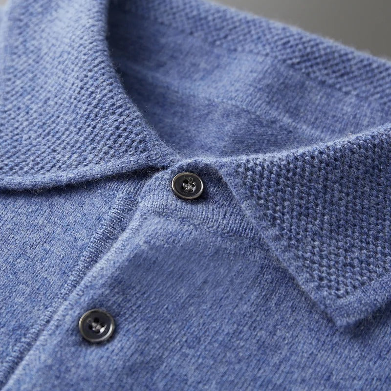 Marcus | Cashmere Polo Sweater