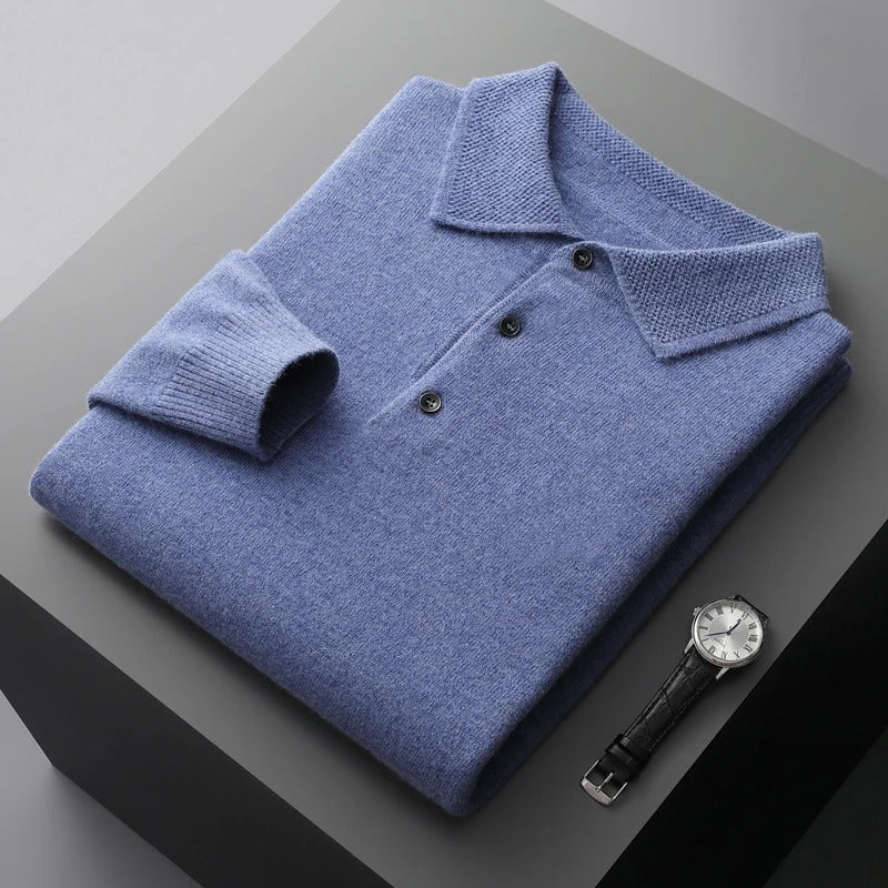 Marcus | Cashmere Polo Sweater