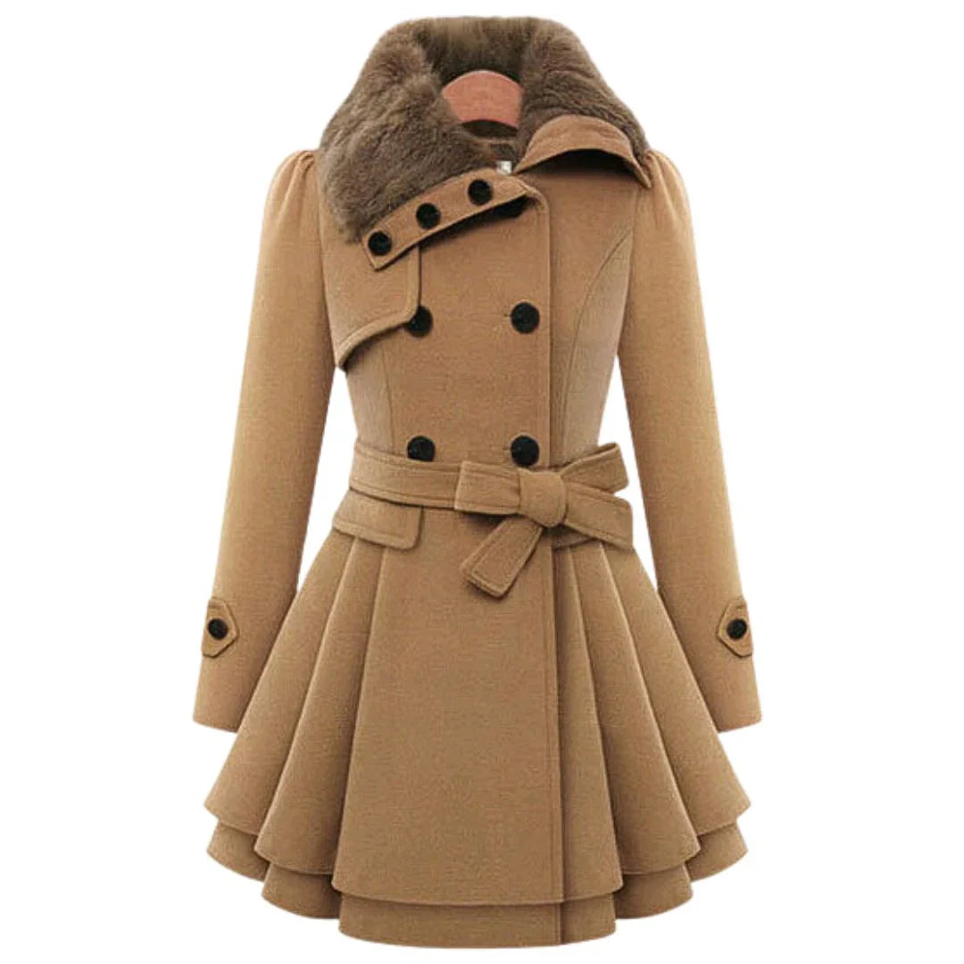 Gabrielle - Elegant Trench Coat in Cashmere Wool