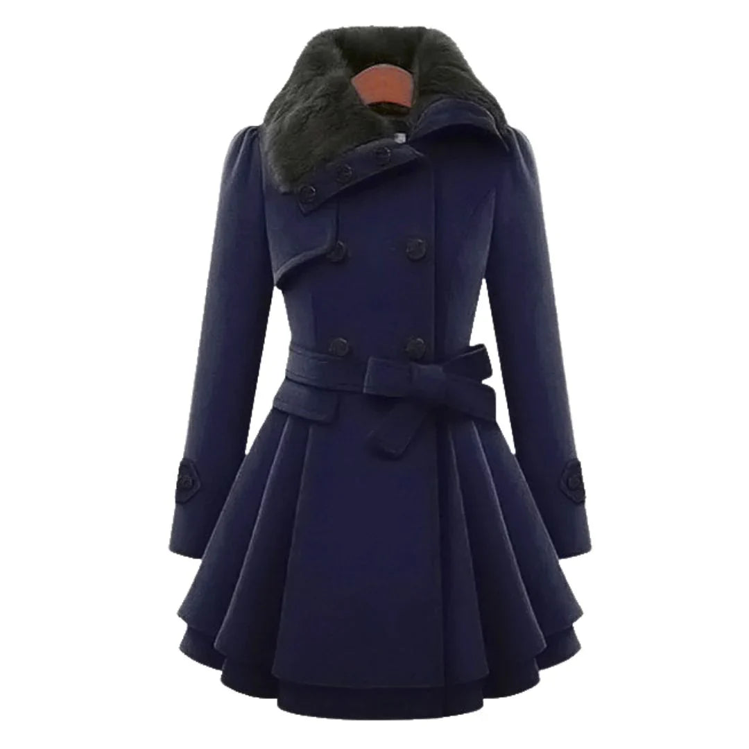 Gabrielle - Elegant Trench Coat in Cashmere Wool