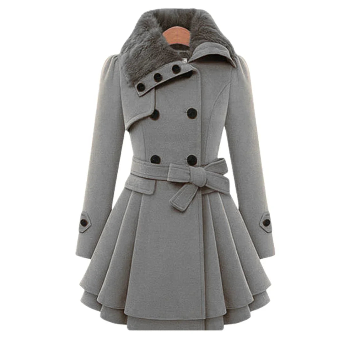 Gabrielle - Elegant Trench Coat in Cashmere Wool