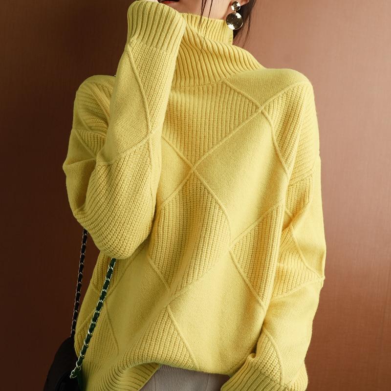 Lianna | Premium Cashmere Knitted Turtleneck Jumper